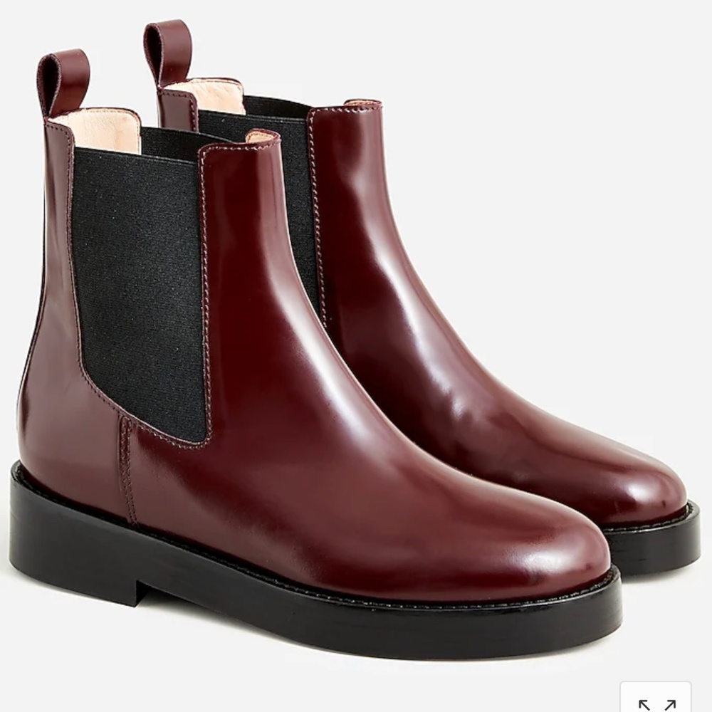 J. Crew Chelsea boots in Italian spazzolato leather